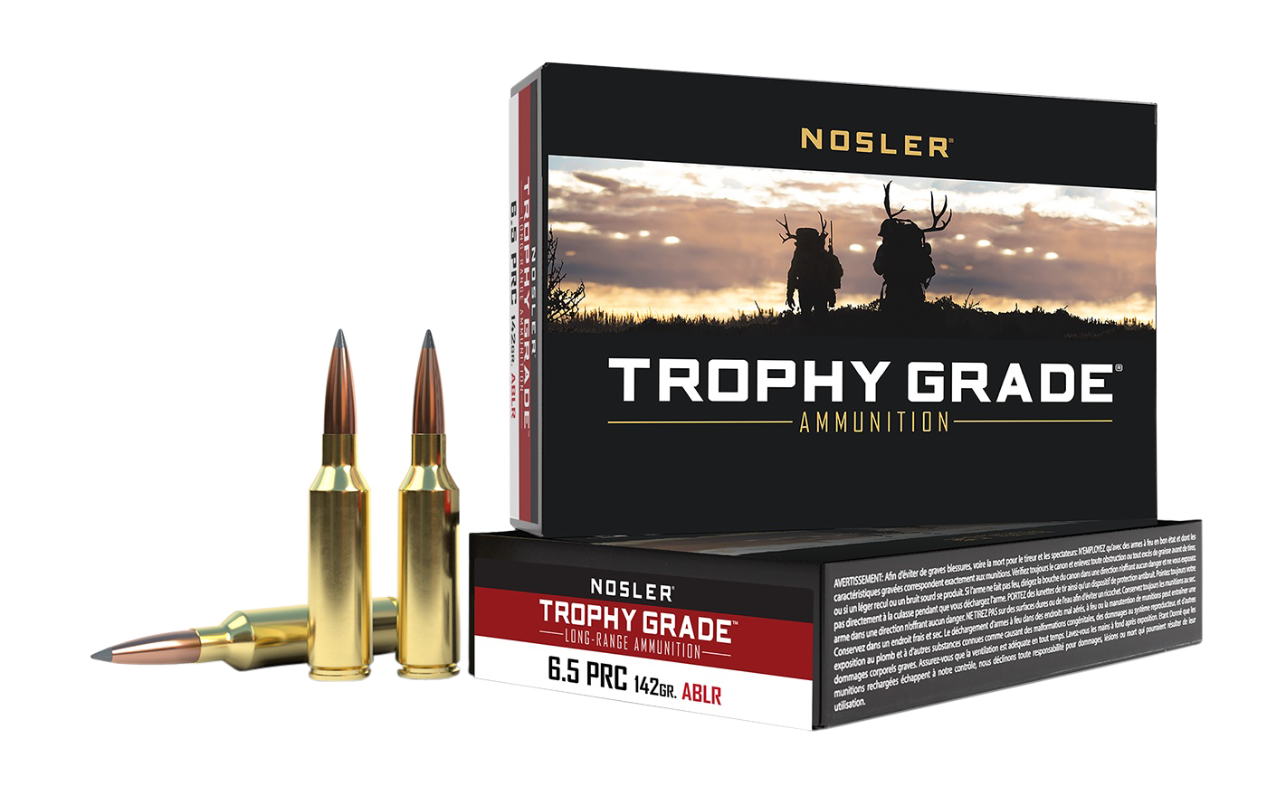 Nosler Trophy Grade Long-range, Nosler 61232 Tga-6.5 Prc 142gr Ablr          20/10