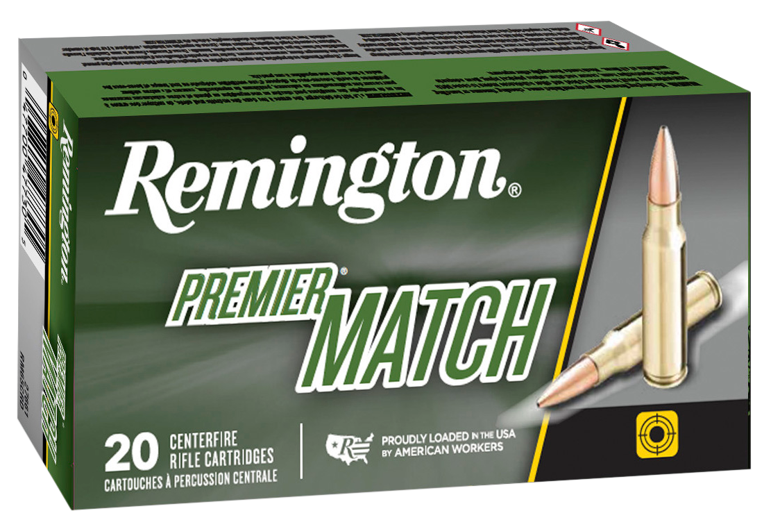 Remington Ammunition Premier Match, Rem 27682    223        52 Bthp Match        20/10