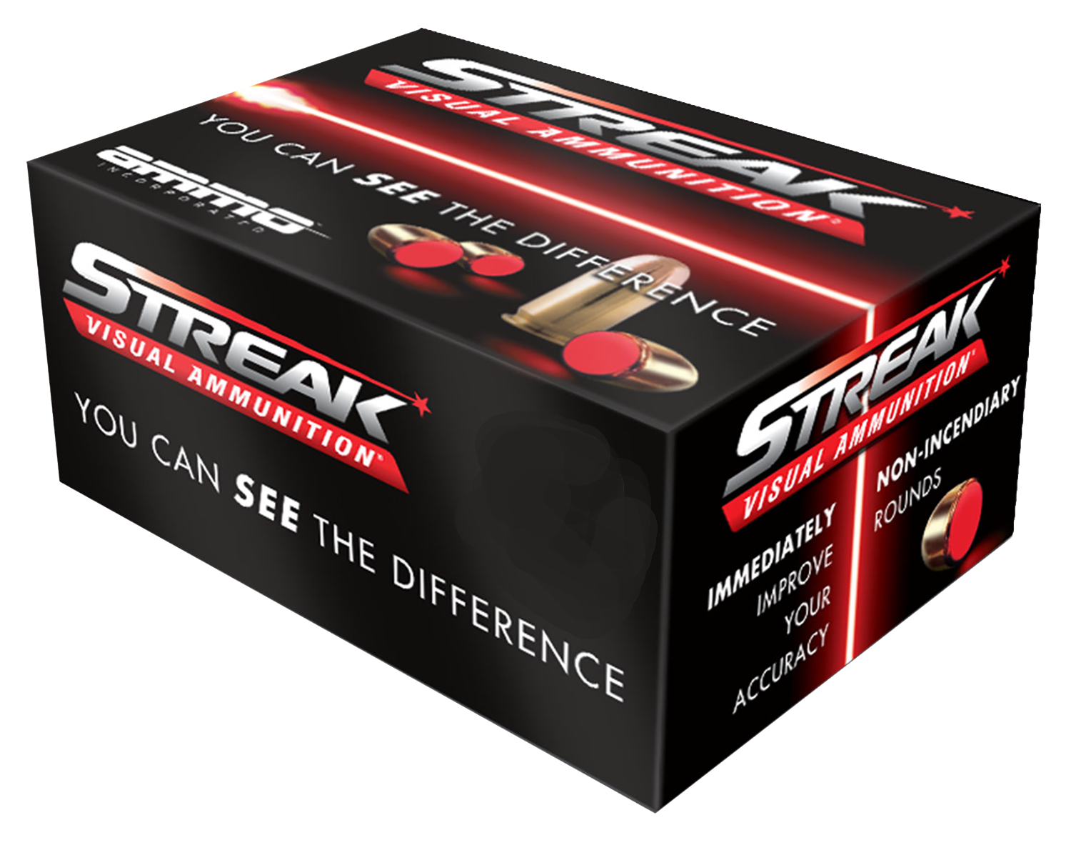 Ammo Incorporated Streak Visual (red), Ammoinc 45230tmcstrkred50 45a  230 Tmc Strk  50/20
