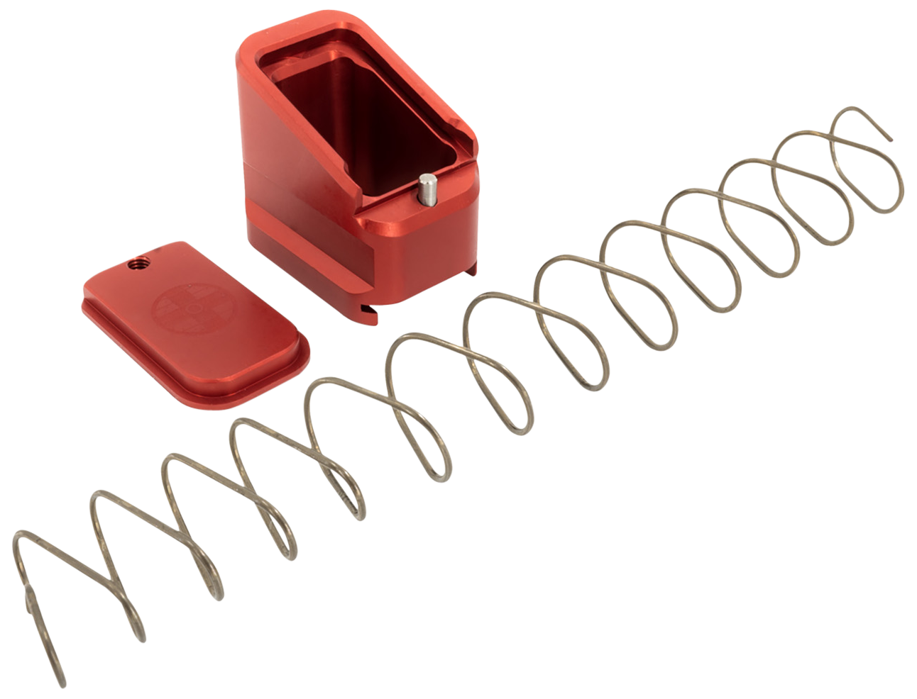 Shield Arms Magazine Extension, Shield Czp10c-me-5-red  p10c +5 Mag Extension