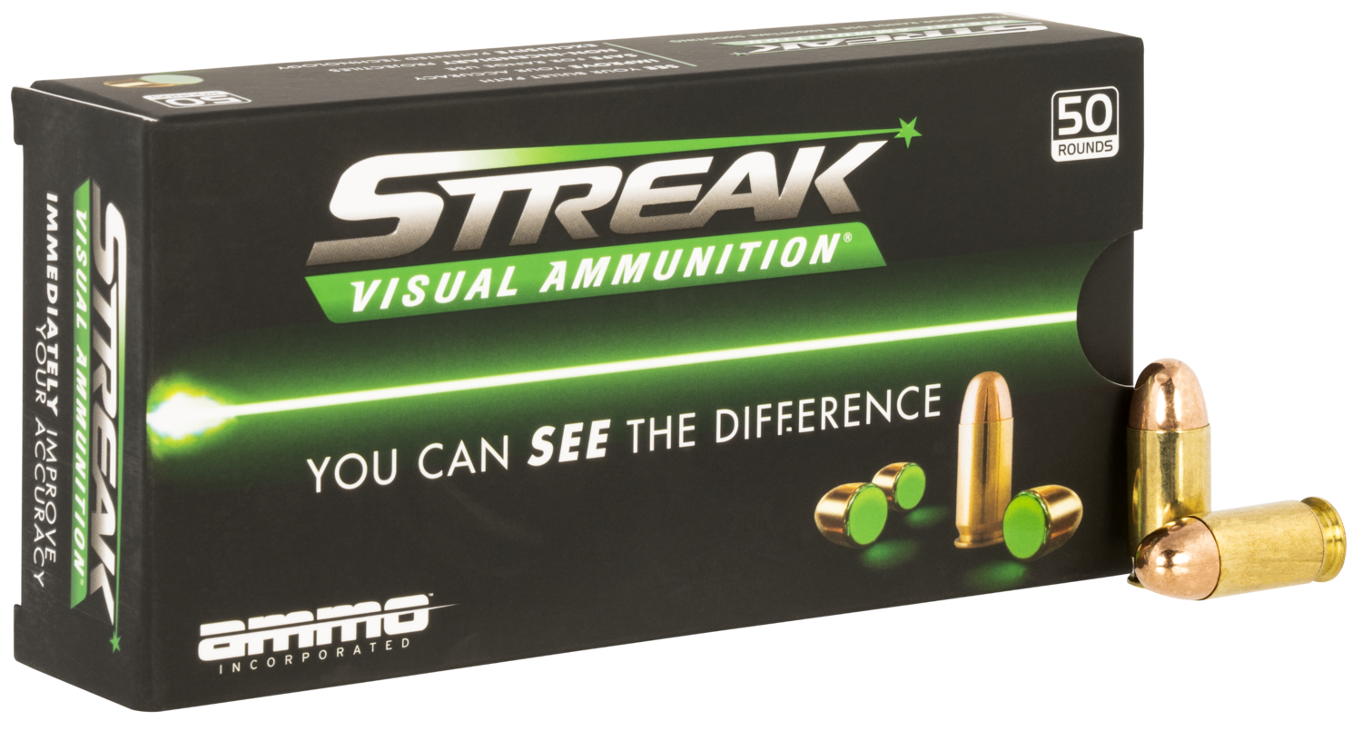 Ammo Incorporated Streak Visual (green), Ammoinc 45230tmcstrkgrn50 45a  230 Tmc Strk  50/20