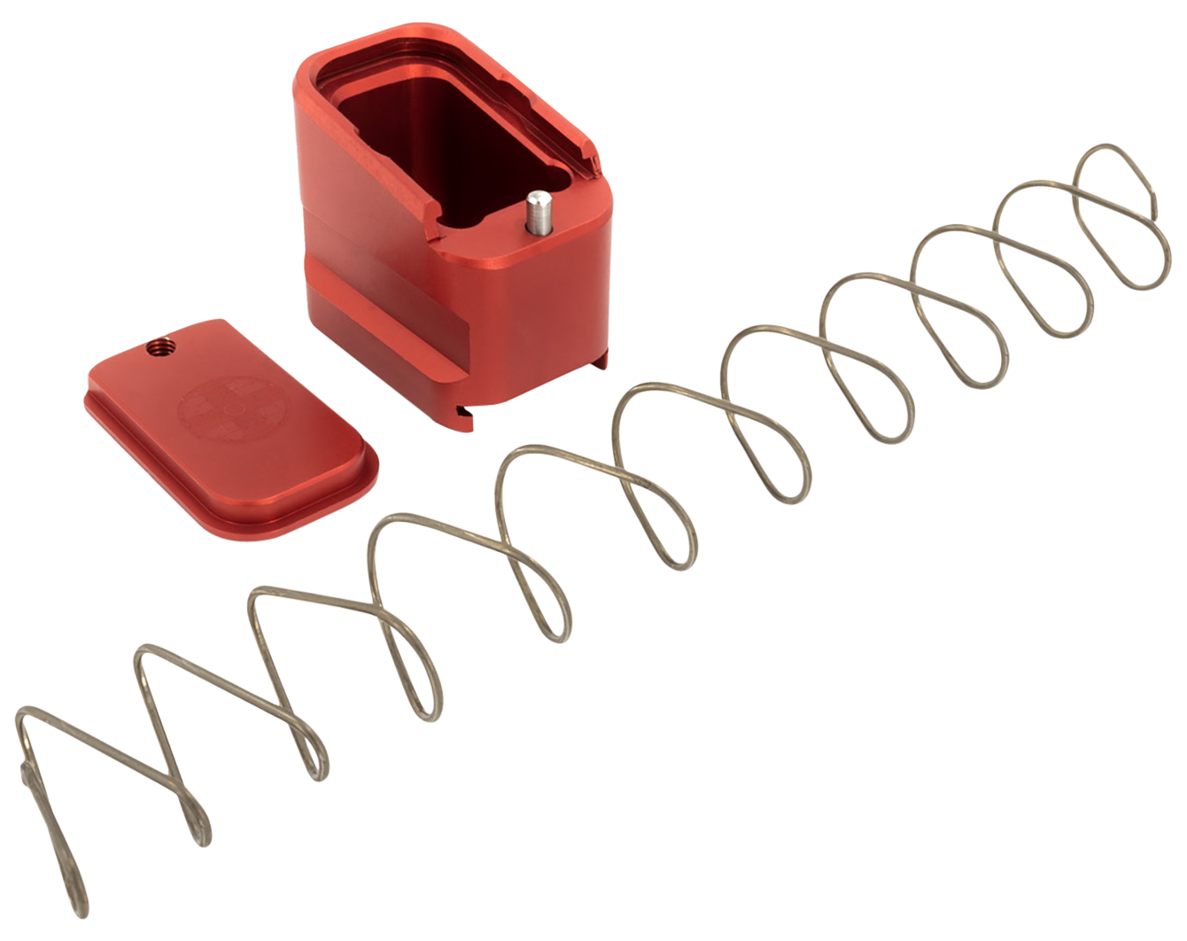 Shield Arms Magazine Extension, Shield G19-me-5-red     G19 +5 Mag Extension