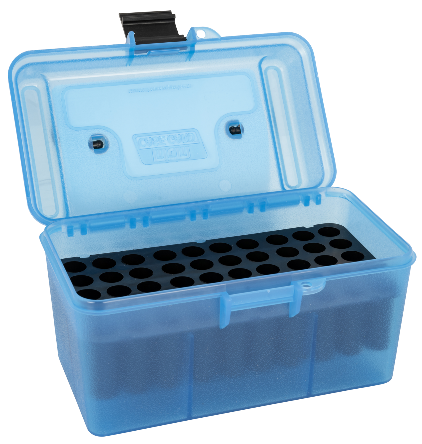 Mtm Deluxe Ammo Box, Mtm H50rm24     50rd Rifle Box Md            Clrbl