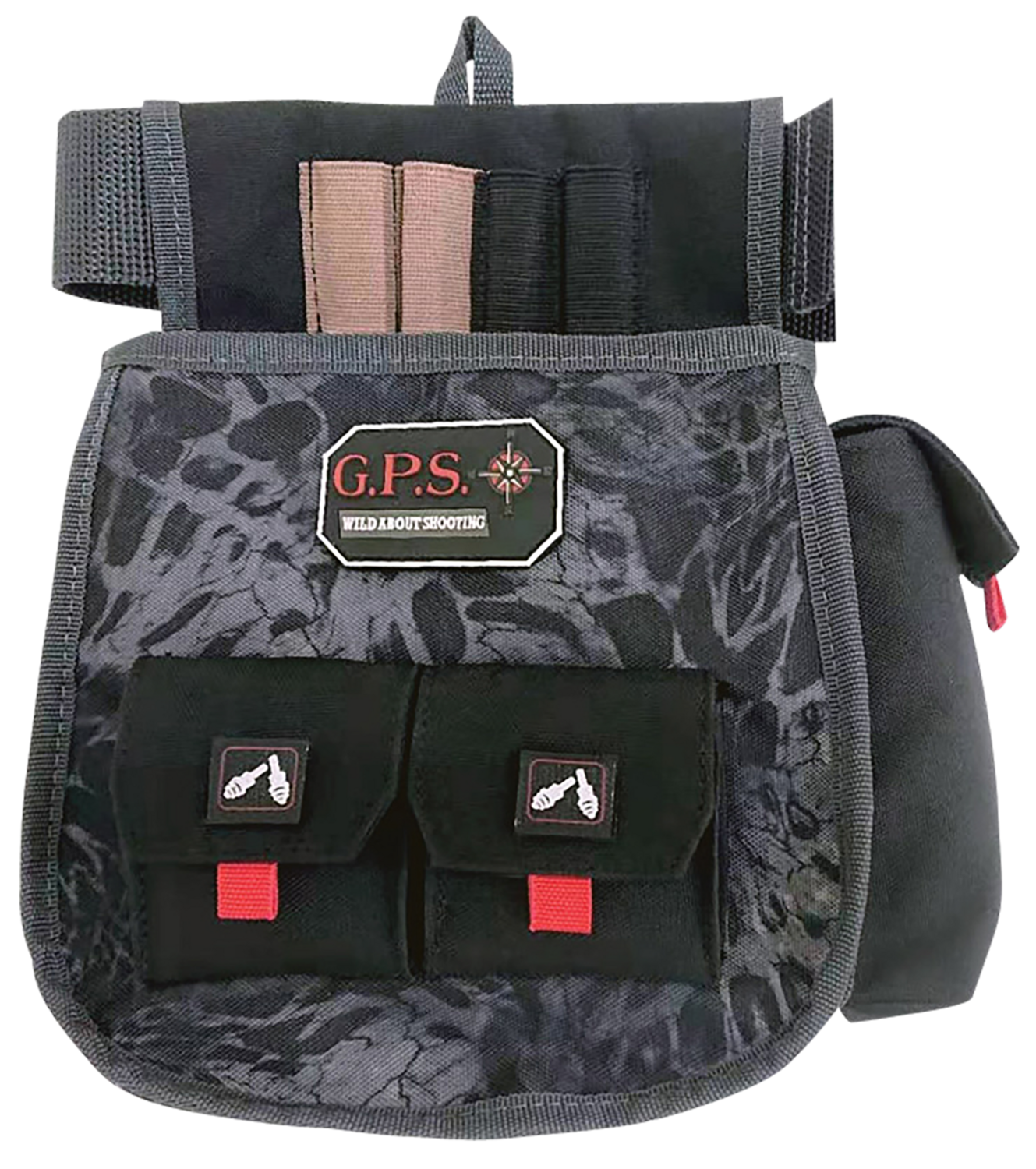 G*outdoors Deluxe Double, Gps 1098csp     Dlx Shell Pch Twin Pch Belt    Blk