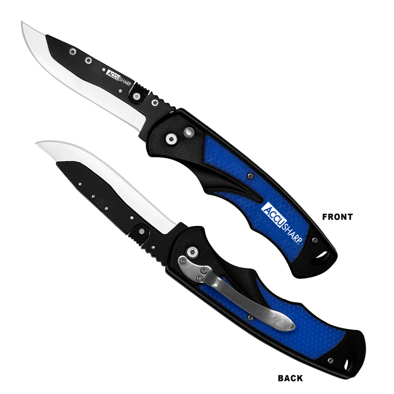 Accusharp Replaceable Blade Razor, Fpi 743c  Accusharp Blade Replace Razor Knife Blue