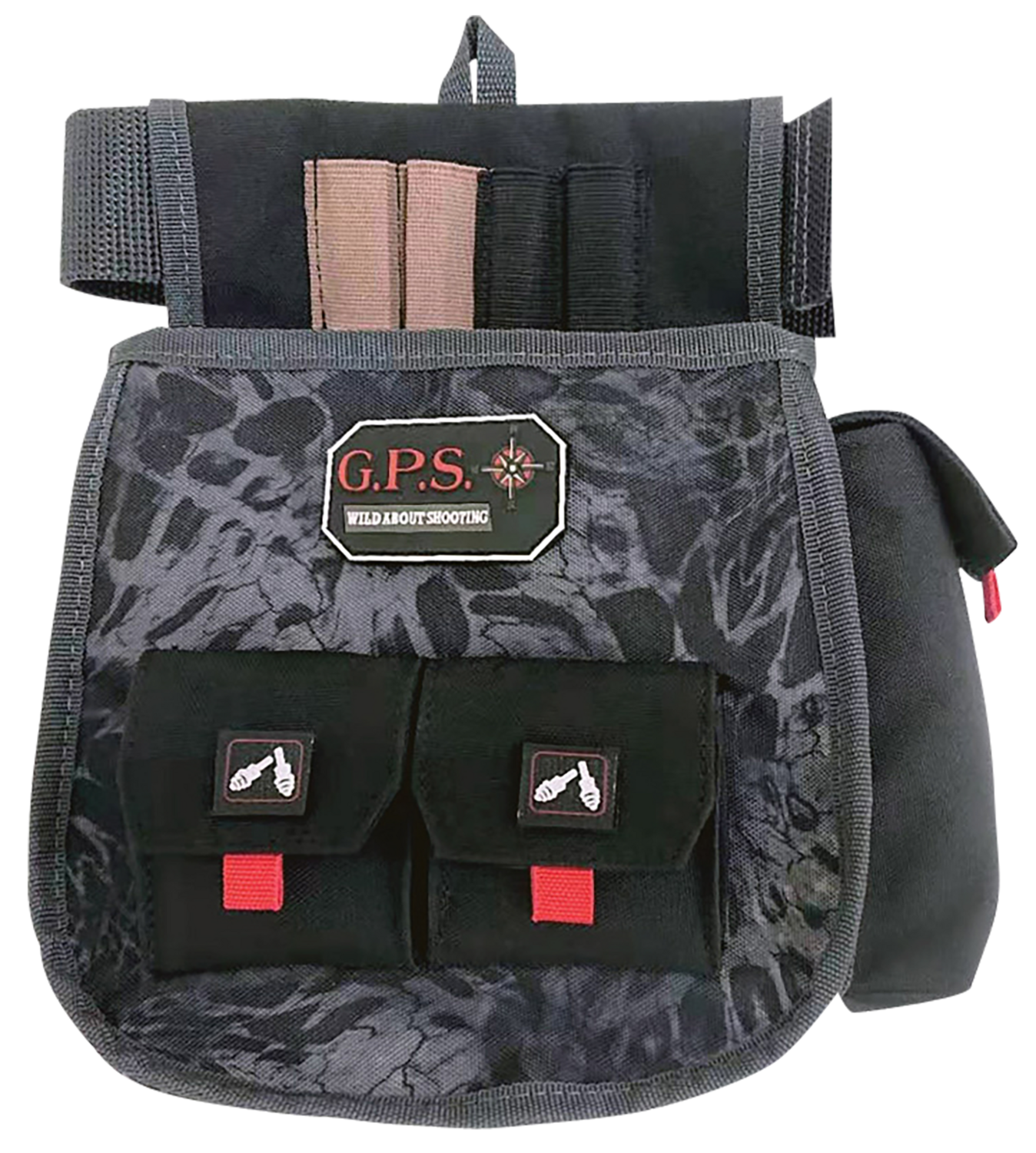 G*outdoors Deluxe Double, Gps 1096csp     Dlx Shell Pch Twin Pch Belt   Blue
