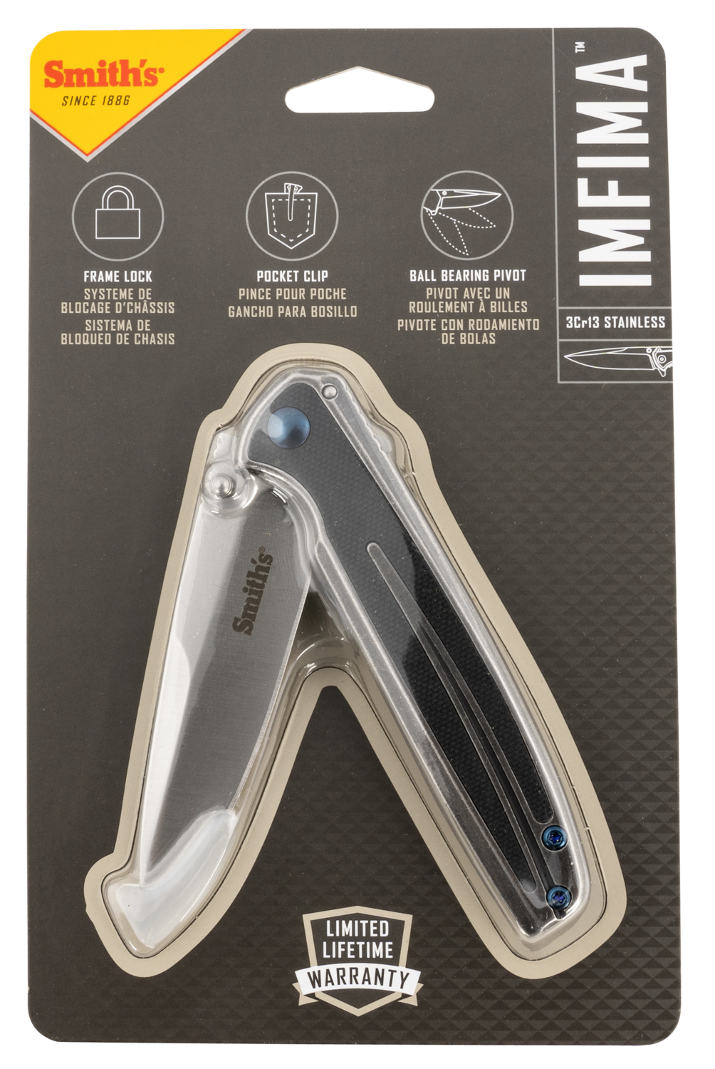 Smiths Products Imfima, Smiths 51275  Imfima      3.26" Folding Knife