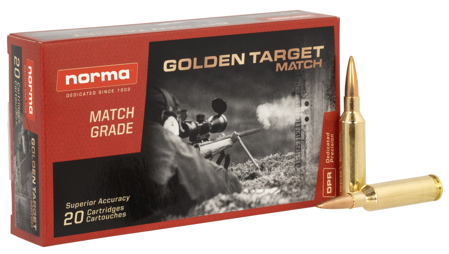 Norma Ammunition (ruag) Dedicated Precision, Norma 20160392 6mmcrd  107 Golden Trgt Bthp  20/10