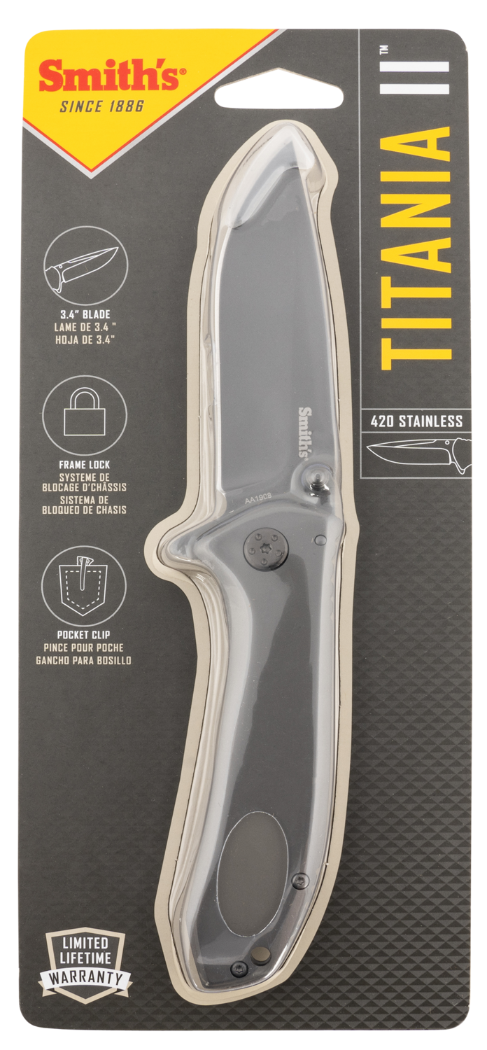 Smiths Products Titania, Smiths 51010  Titaniaii Knfe 3.5" Blade Ttnm