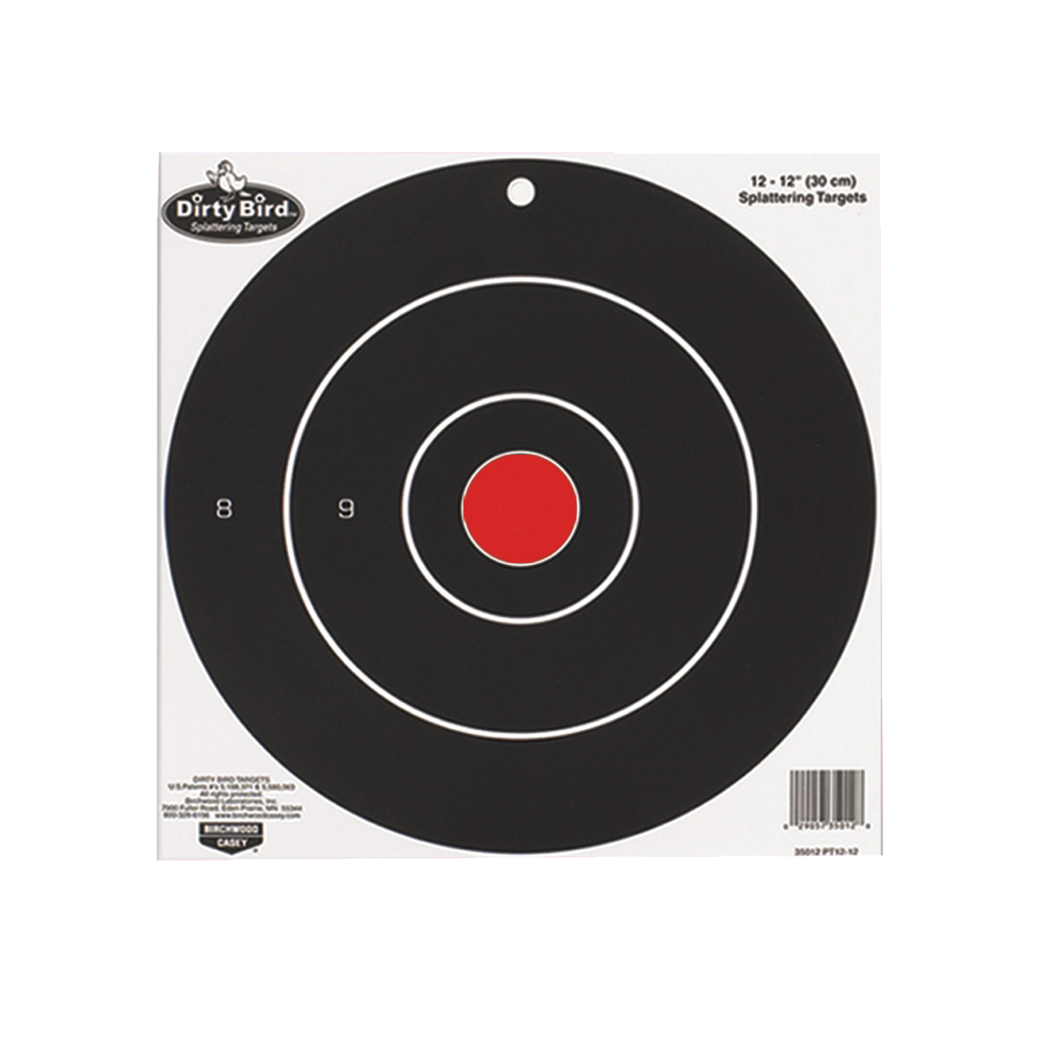 Birchwood Casey Dirty Bird, Bir 35825          Dirtybrd 8" Bullseye       25pk
