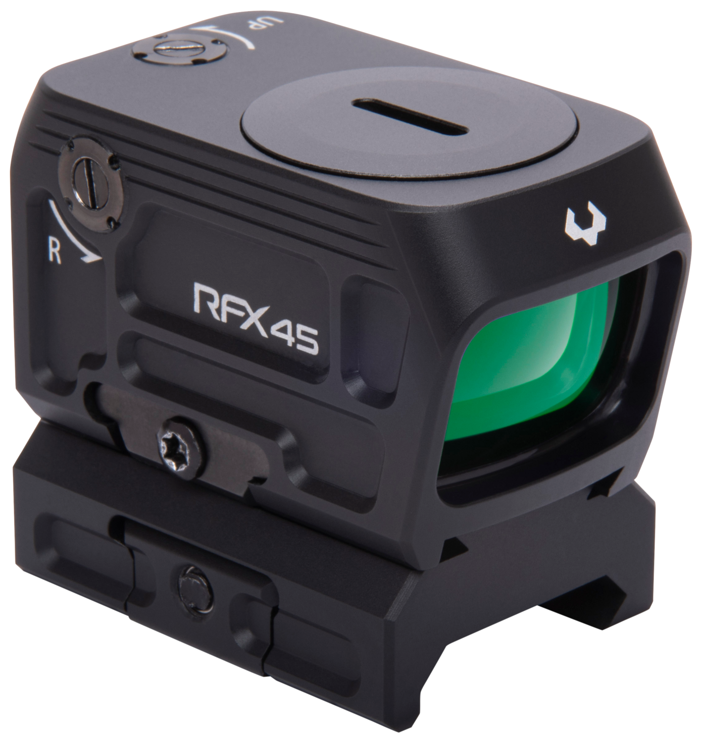 Viridian Rfx45 Closed Emitter Green Dot Sight, Vir 981-0059  Rfx45 Closed Em Grn Dot Acro Low Mnt