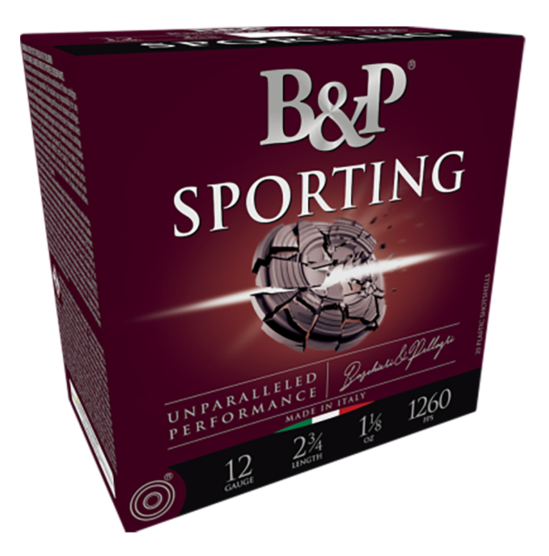 Fiocchi Sporting, B&p 12b8sch8  Sprt Clay Hv 12ga 1.125oz #8   25/10
