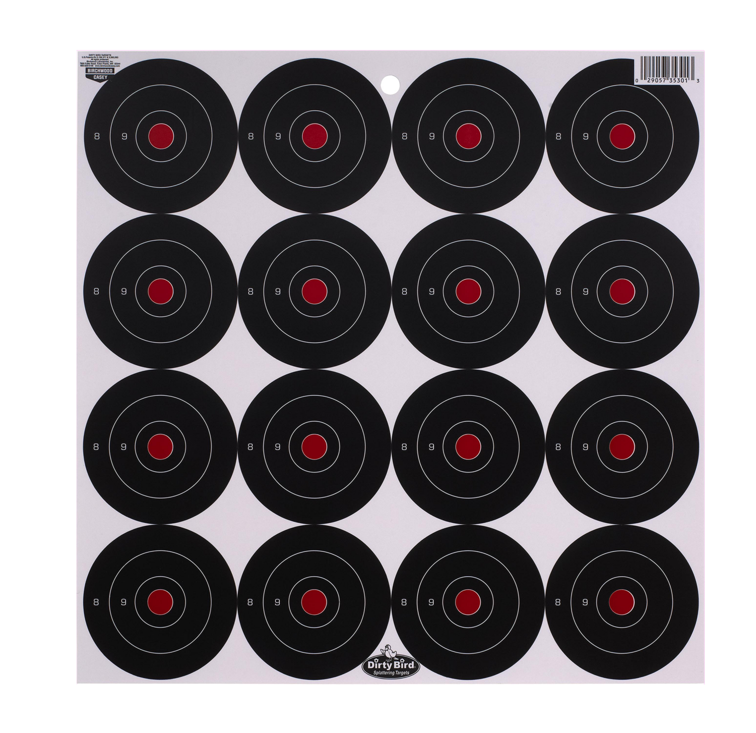 Birchwood Casey Dirty Bird, Bir 35309          Dirtybrd 3" Bullseye       12pk