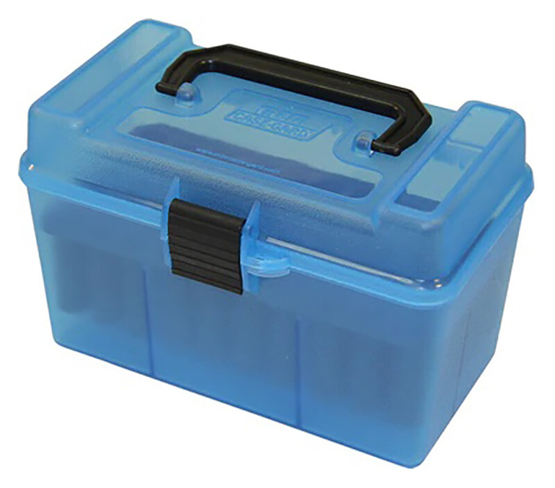 Mtm Deluxe Ammo Box, Mtm H50rl24     Dlx 50r Hndl 2506 3006 270wn Clrbl