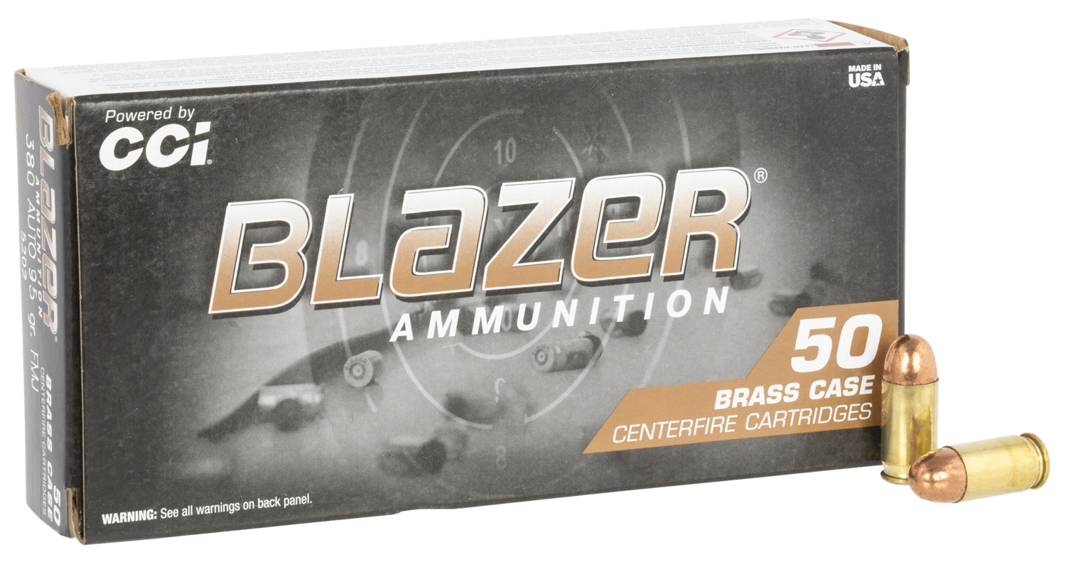 Cci Blazer Brass, Cci 5202    Blazer Brass 380   95 Fmj        50/20