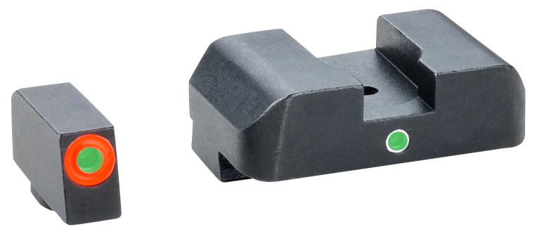 Ameriglo I-dot Sight Set For Glock, Amer Gl203   I-dot Ns Glk 10/45        Grn/org/grn