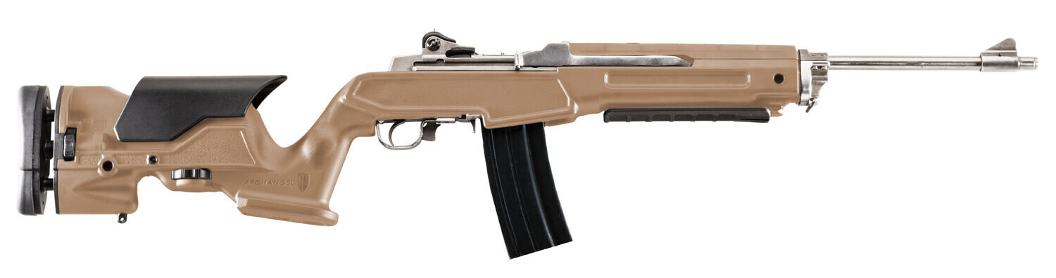 Archangel Precision Stock, Pro Aaminidt   Mini14/30 Prec Stk Tan