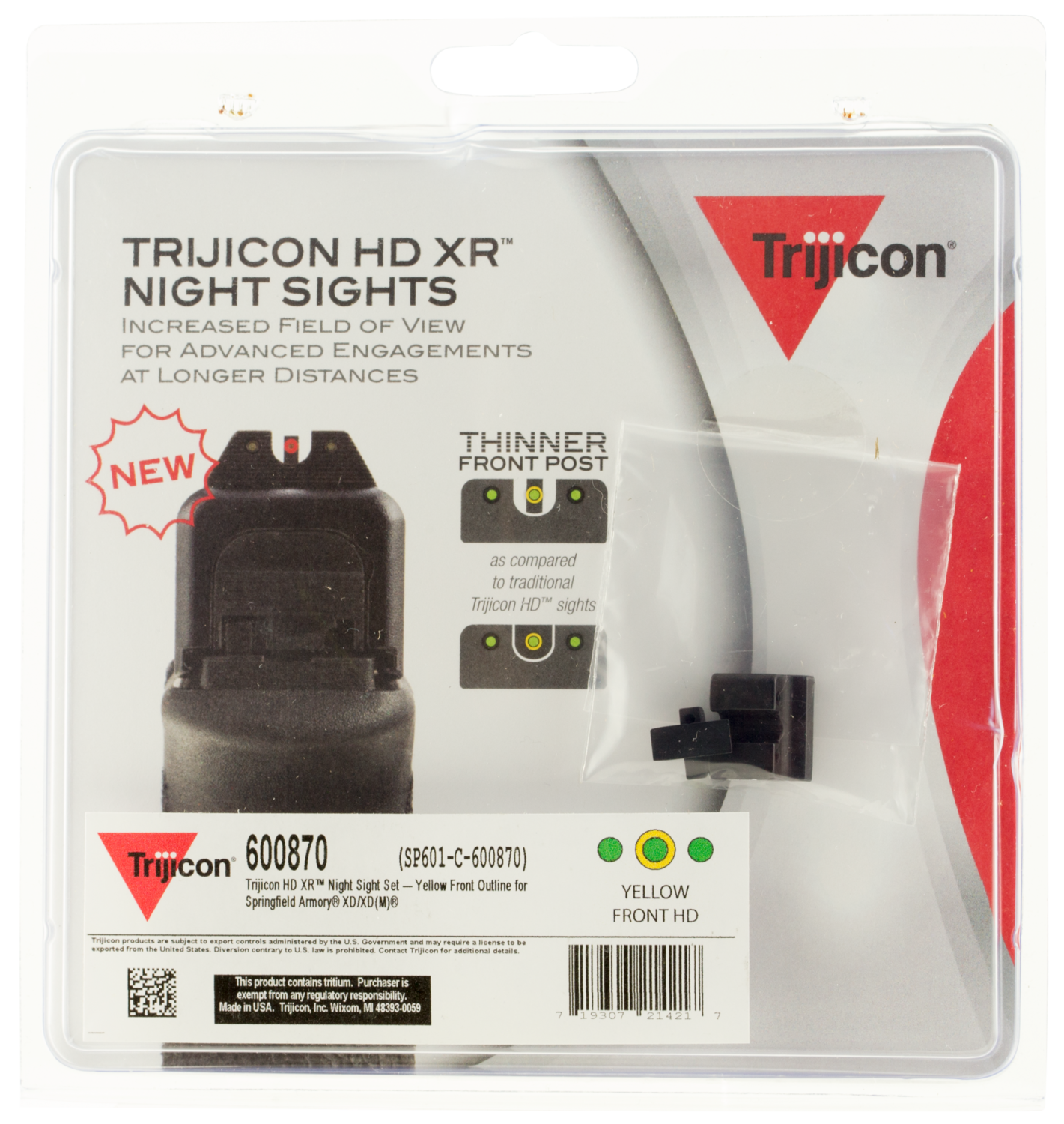 Trijicon Hd, Trj 600870  Hd Xr  Ns Spg Xd/xdm   Yfo
