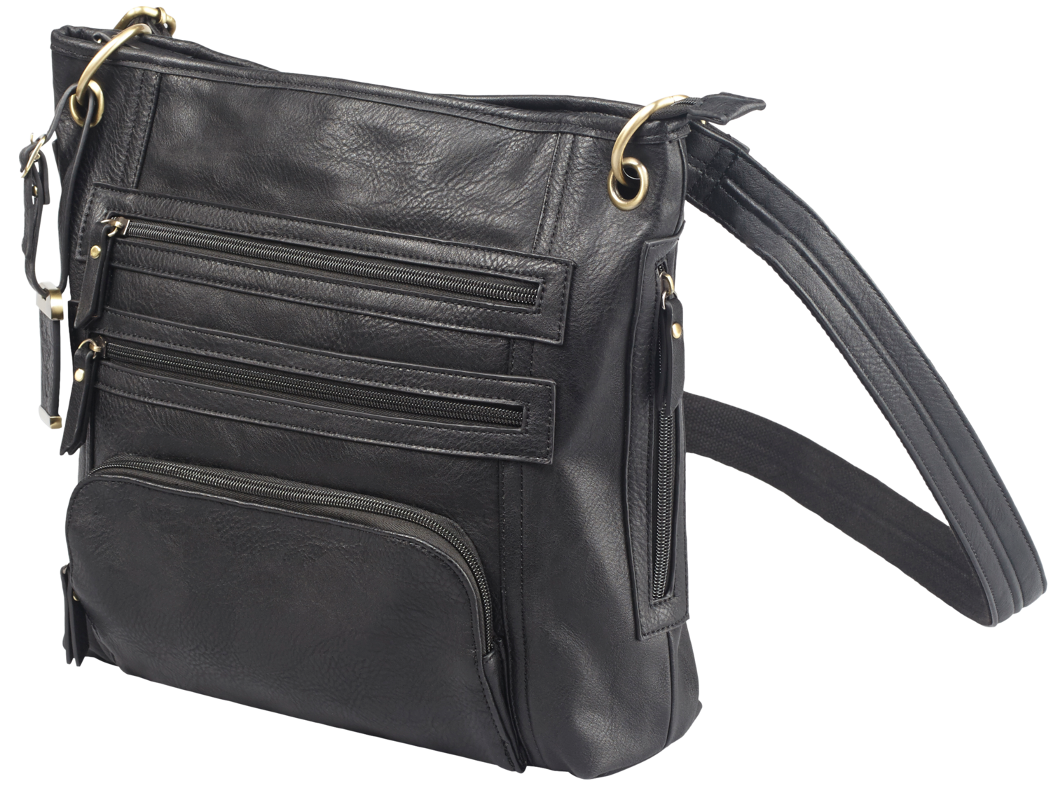 Bulldog Cross Body Purse, Bdog Bdp038      Cross Body Purse Hlstr        Blk
