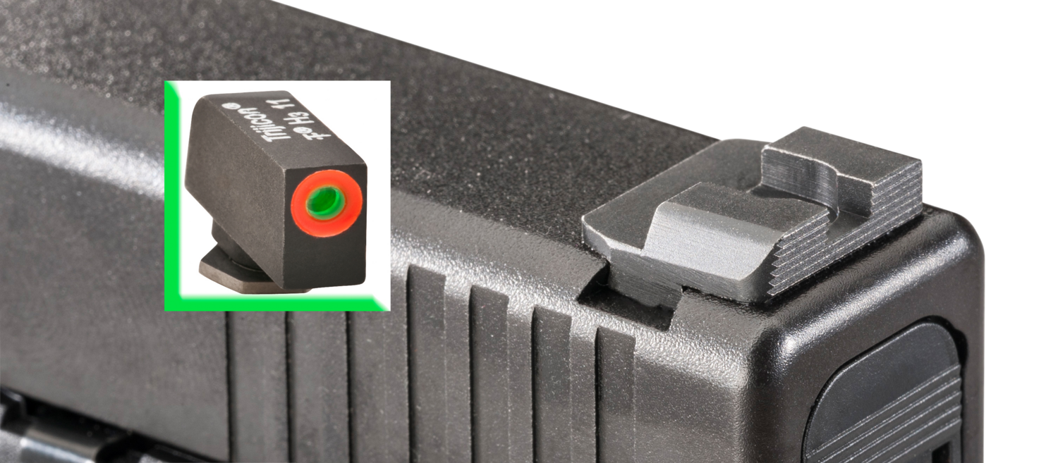 Ameriglo Protector Sight Set For Glock, Amer Gl434   Hackathorn  Glk 10/45     Grn/org/blk