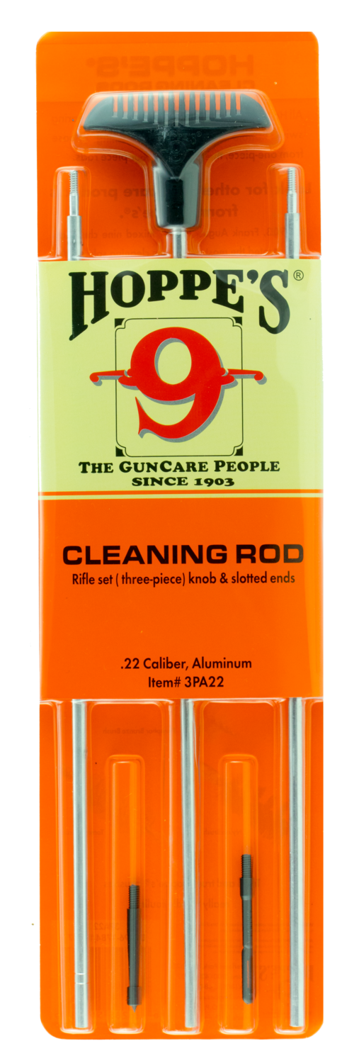 Hoppes Rifle, Hop 3pu        3pc Cleaning Rod Alum All