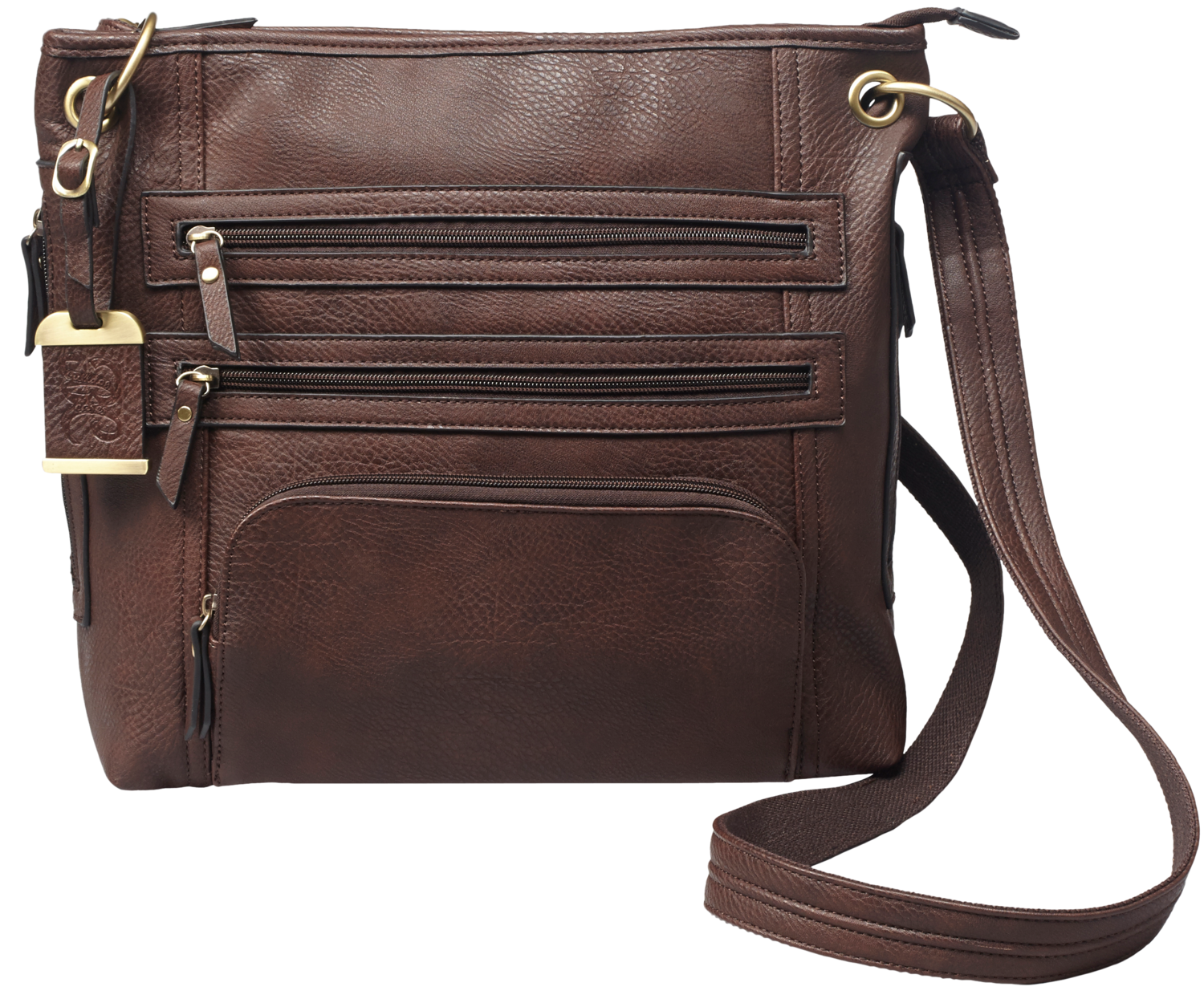 Bulldog Cross Body Purse, Bdog Bdp039      Cross Body Purse Hlstr        Brn