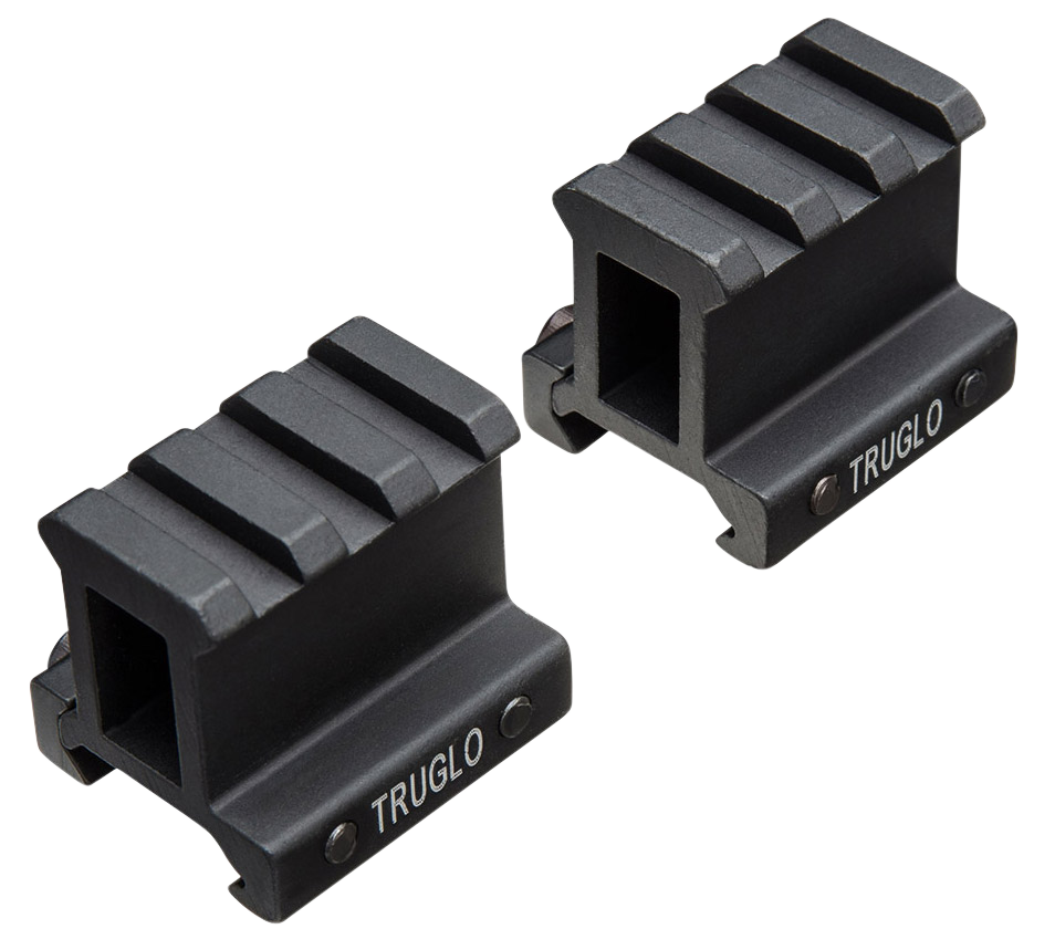 Truglo Riser Mount, Tru Tg-8992b     Riser Mnt Pict 1in  2-pc