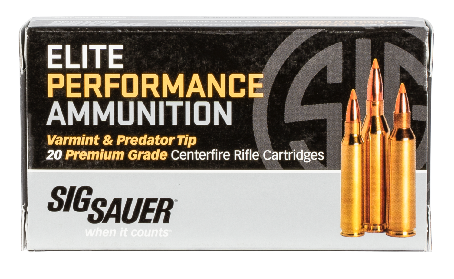 Sig Sauer Elite Hunting, Sig E223v1-20      Elite H V&p 223   40 Gr   20/10