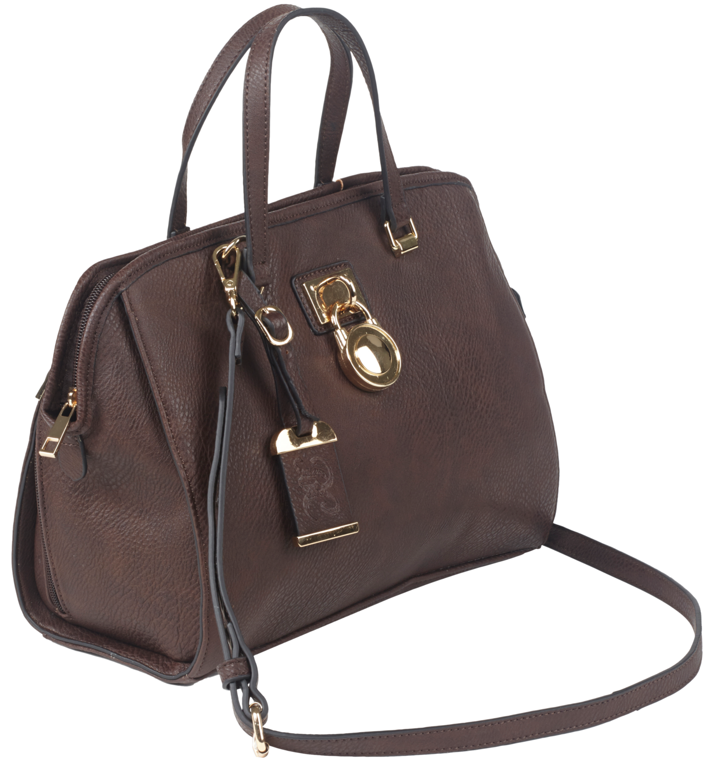 Bulldog Satchel Purse, Bdog Bdp028      Satchel Purse Hlstr           Brn