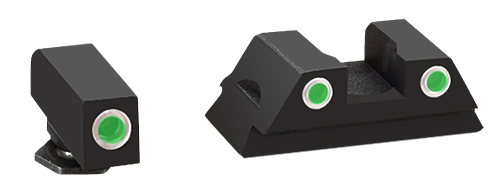 Ameriglo Classic Tritium Sight Set For Glock, Amer Gl430   Night Sts 42/43/43x/48 3d     Grn/grn