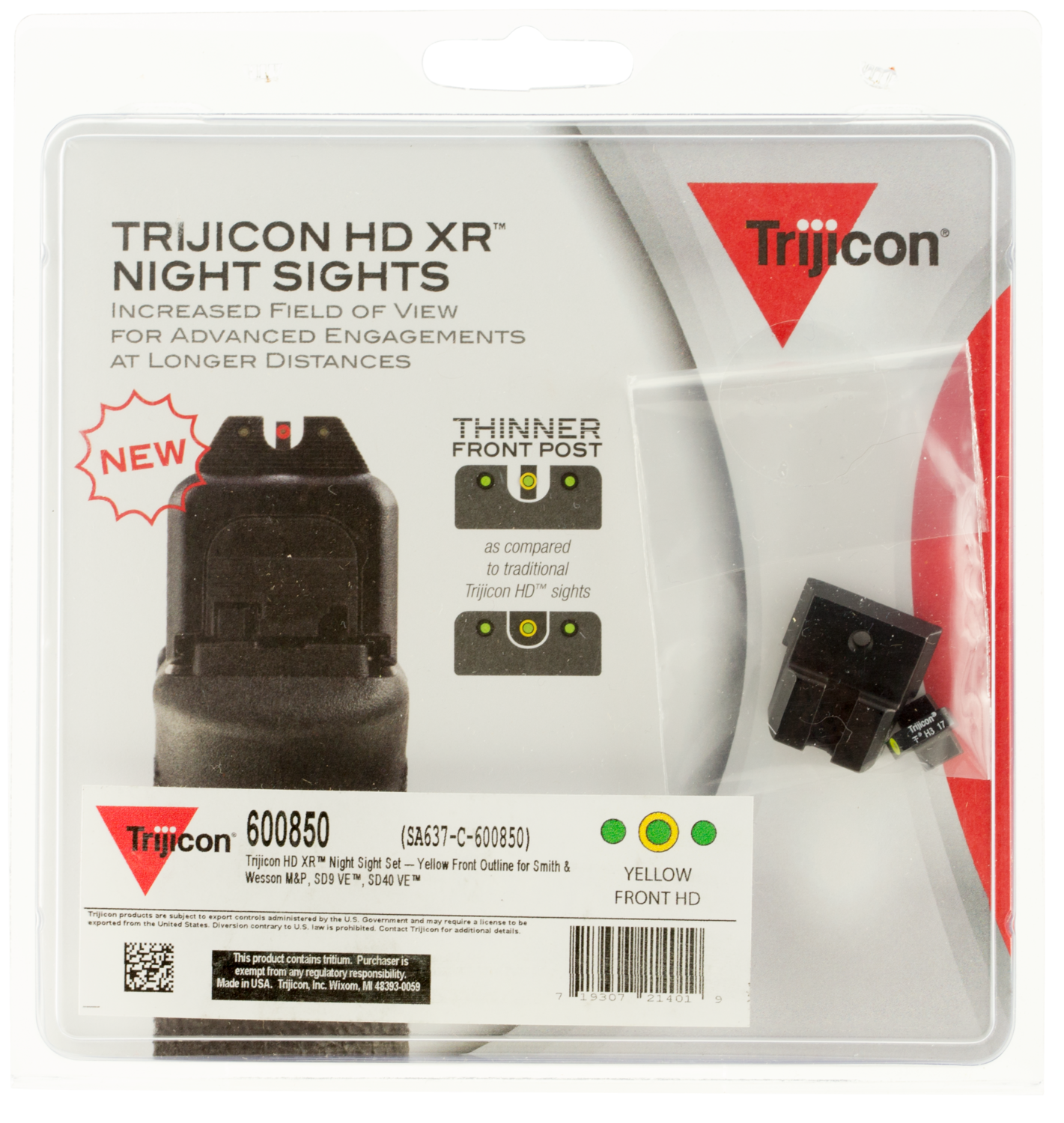 Trijicon Hd, Trj 600850  Hd Xr  Ns M&p Sd9 Sd40 Yfo