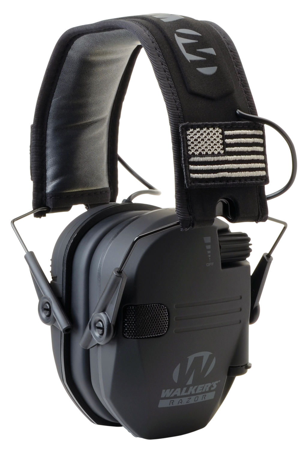 Walkers Game Ear Razor, Wlkr Gwp-rsempat       Razr Patriot Muff Blk