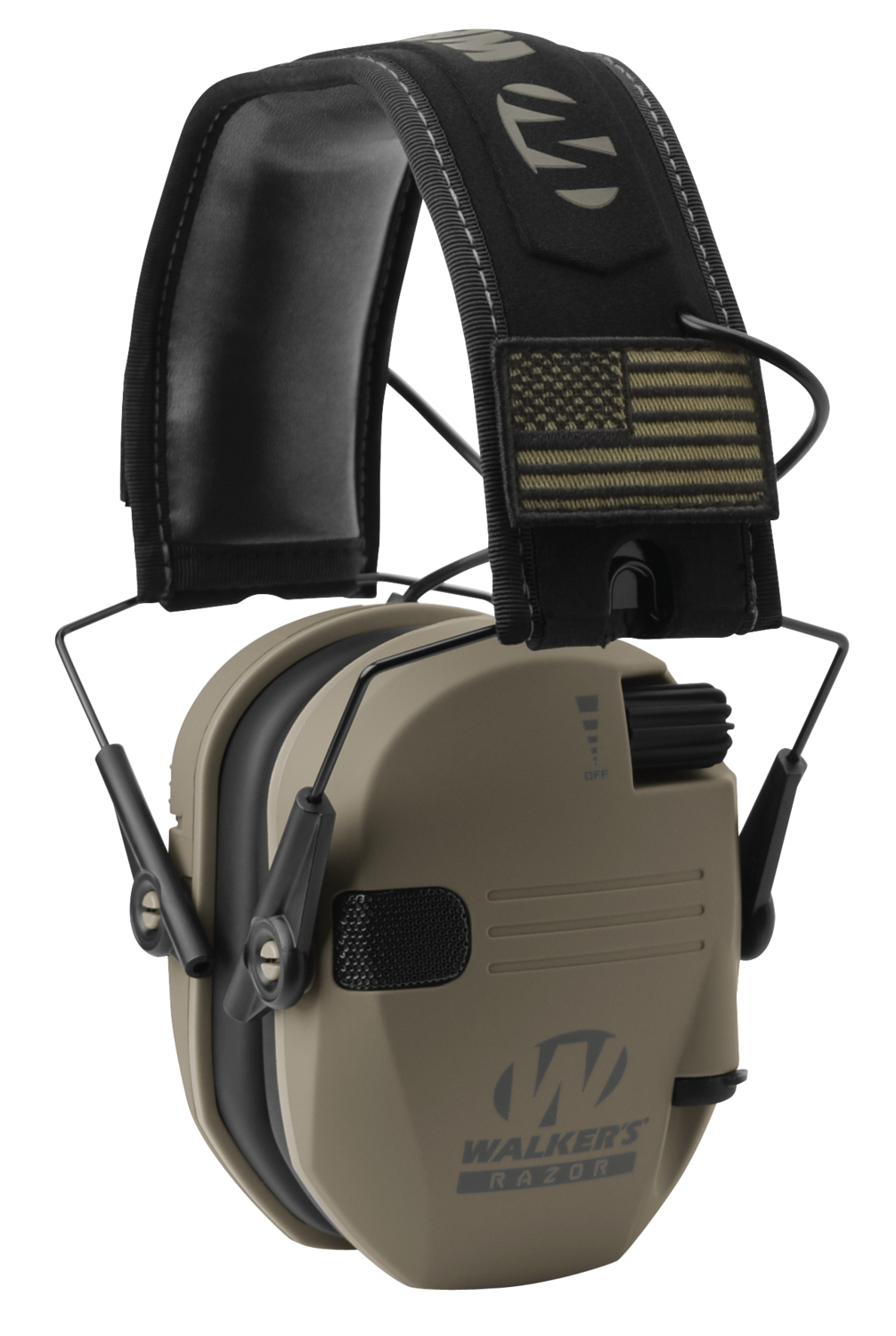 Walkers Game Ear Razor Slim Electronic, Wlkr Gwp-rsempat       Razr Patriot Muff Fde