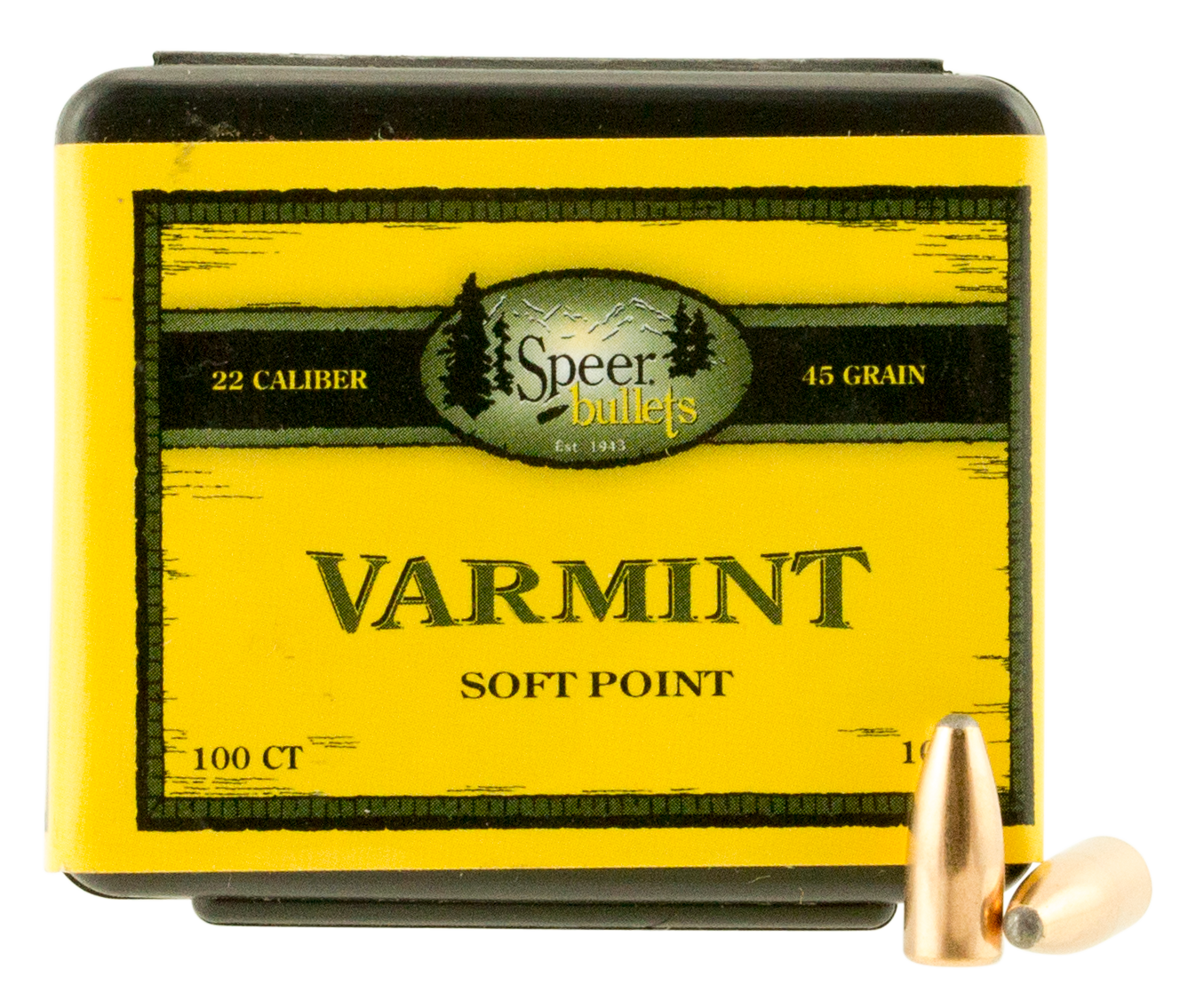 Speer Ammo Varmint, Speer 1023      Bull .224  45 Sptzr          100/5