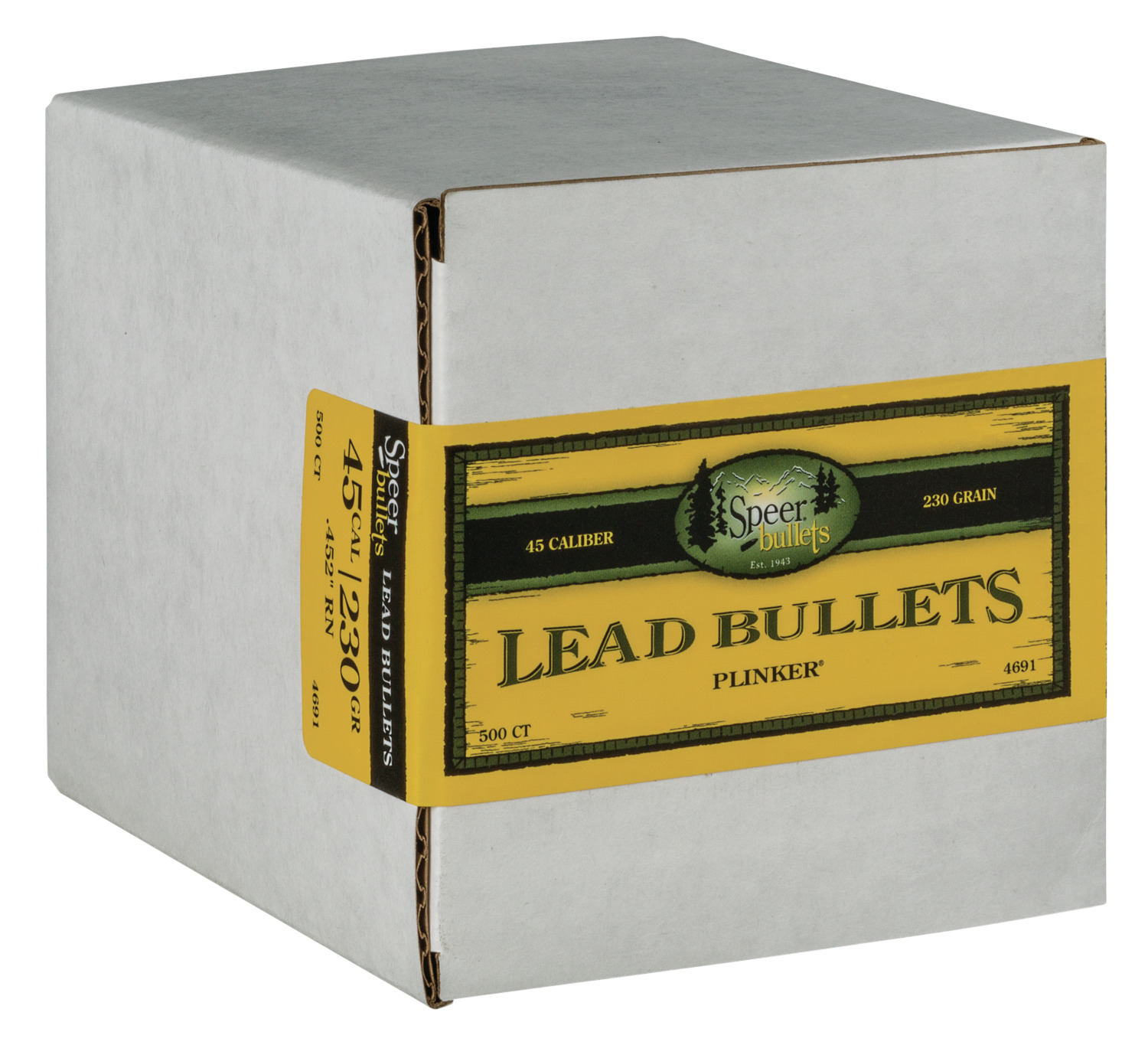 Speer Ammo Handgun, Speer 4691      Bull .452 230 Lrn            500/1