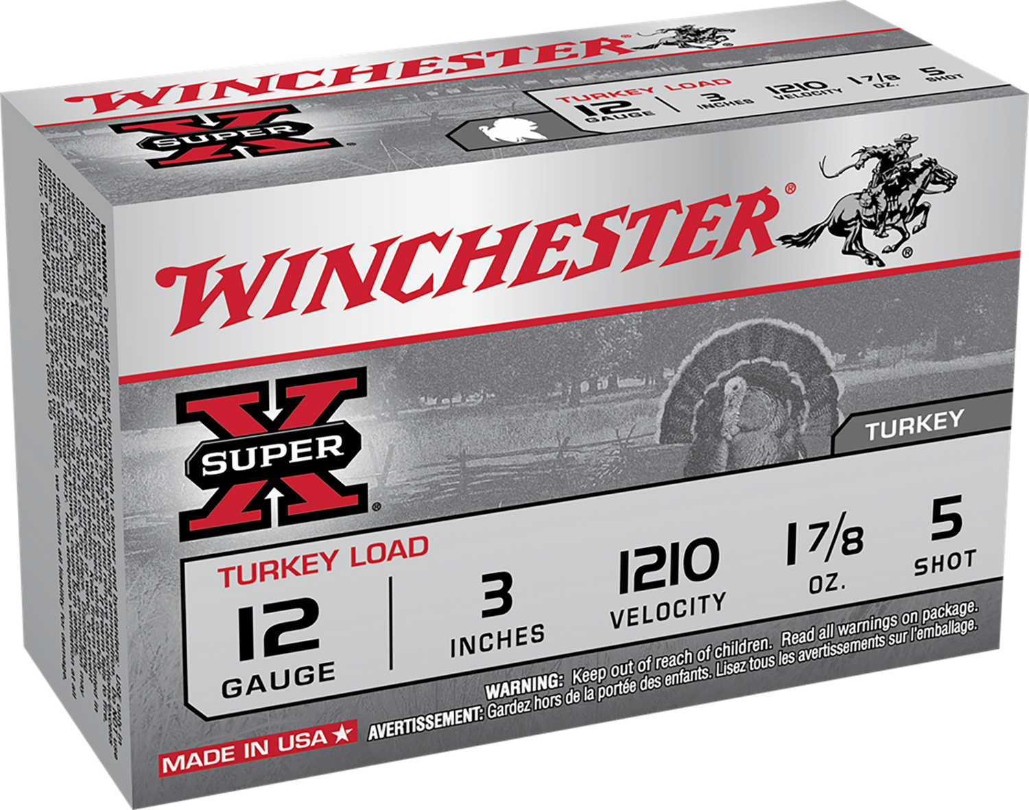 Winchester Ammo Super X, Win X123mt5   Sup-x Cp Trky 17/8             10/10