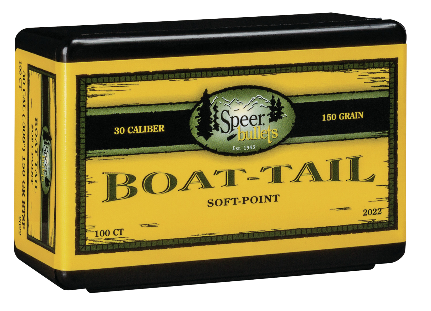 Speer Ammo Boat-tail, Speer 2022      Bull .308 150 Sptzr Bt       100/5