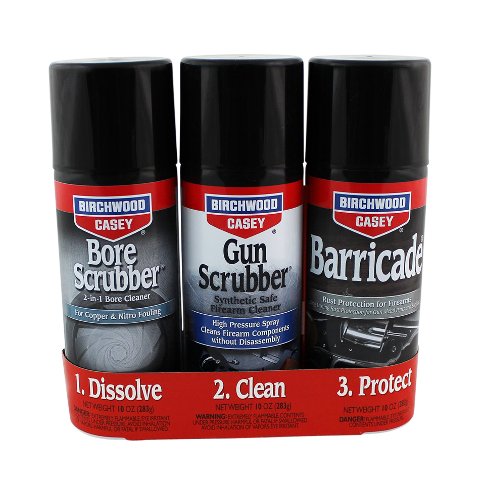 Birchwood Casey 1-2-3, Bir 33309          1-2-3 Aerosol Value Pk Kit 3 Cn