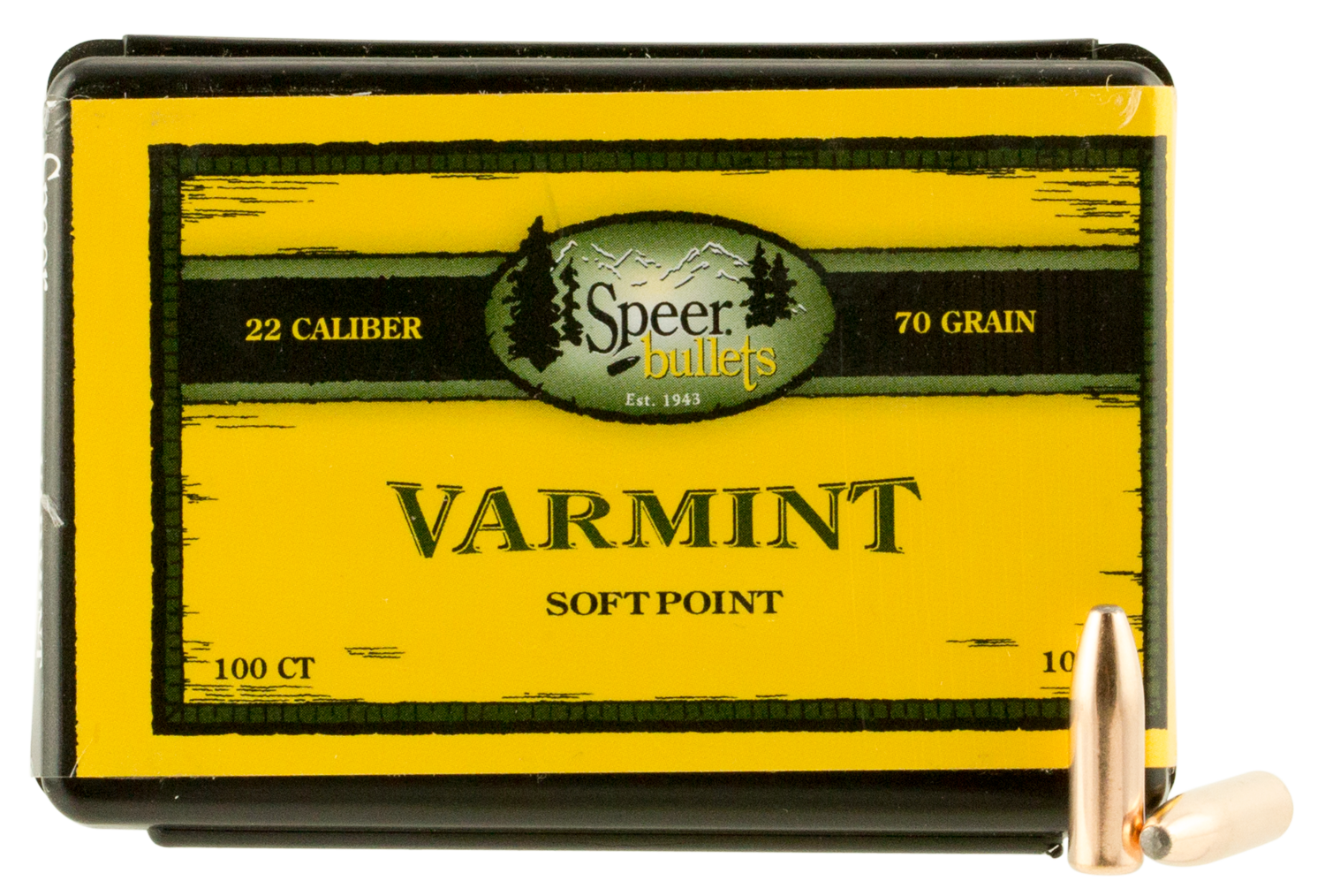 Speer Ammo Varmint, Speer 1053      Bull .224  70 Smsptz         100/5