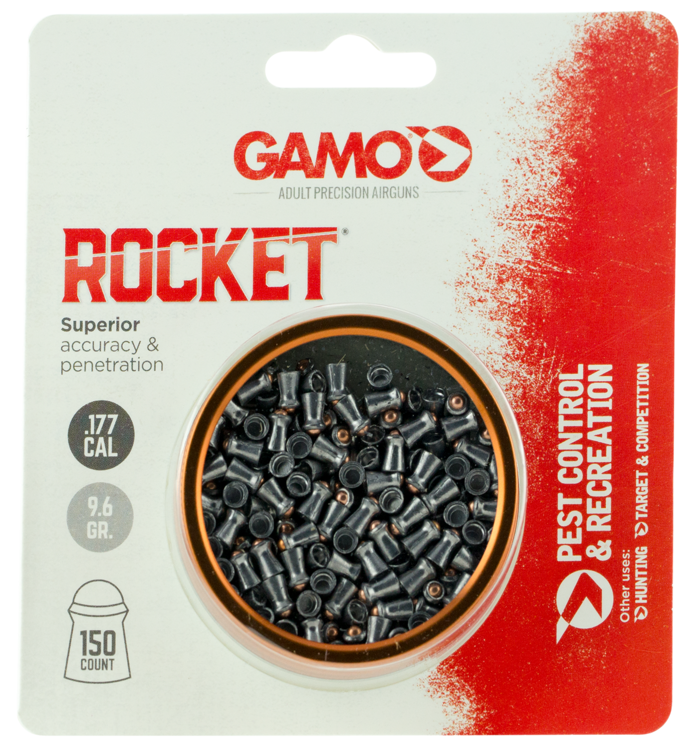Gamo Rocket, Gamo 6321274-c54  Pel Rocket          150ct    177