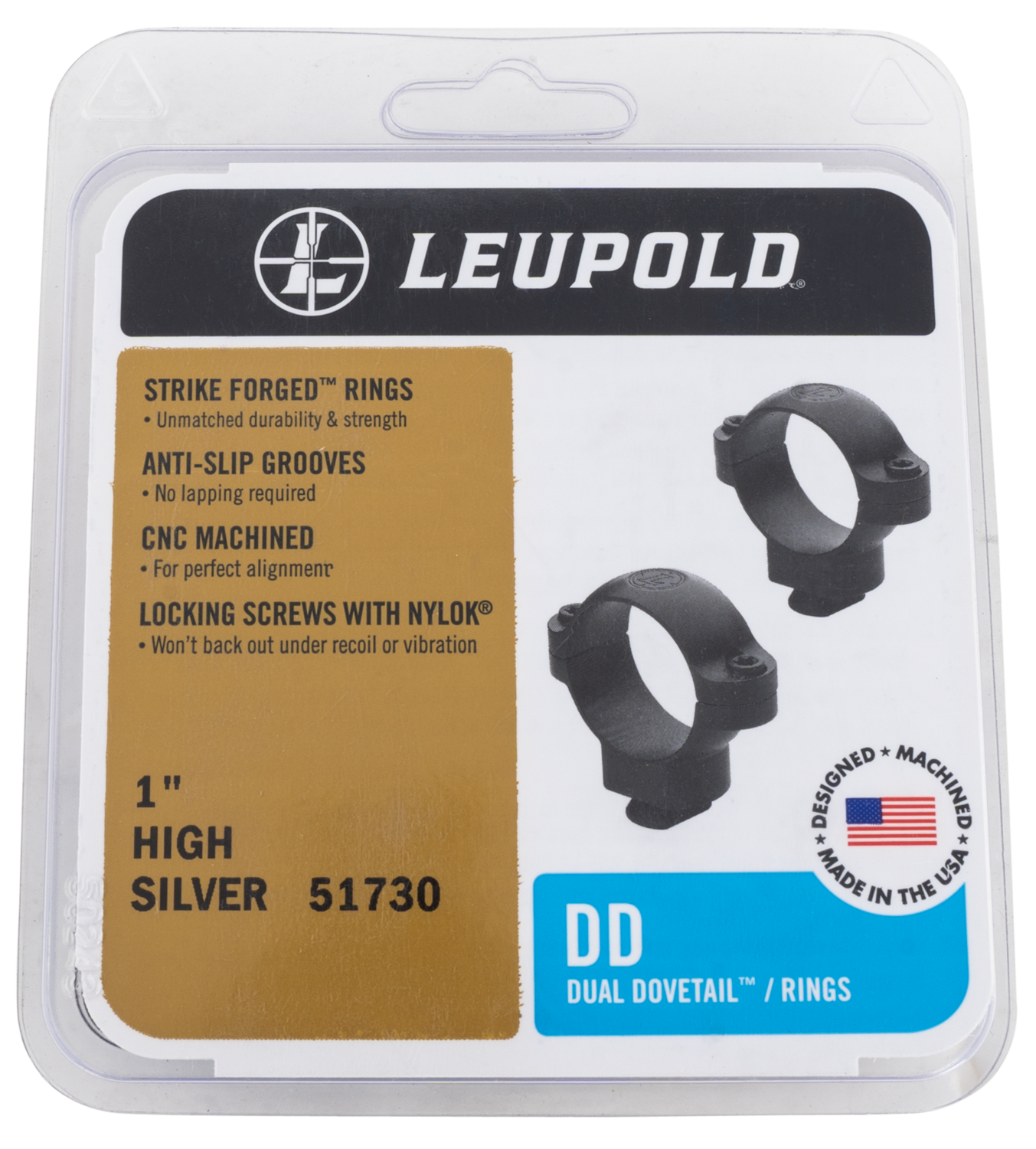 Leupold Dual Dovetail, Leu 51730  Dd Rings High            Sl