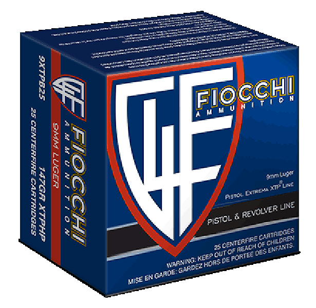 Fiocchi Hyperformance, Fio 9xtpb25   9mm        147 Xtp             25/20