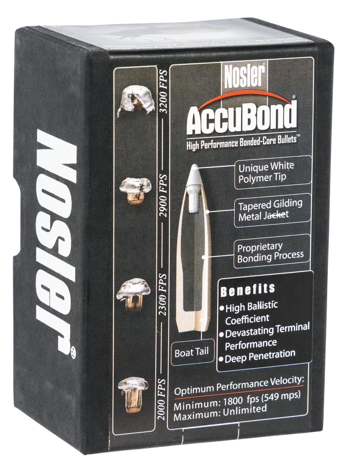 Nosler Accubond, Nos 54825 Accubond   308 180 Sptzr  50