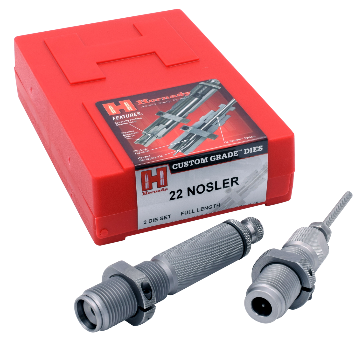 Hornady Custom Grade, Horn 546207  Ser3 2-die Set 22 Nosler
