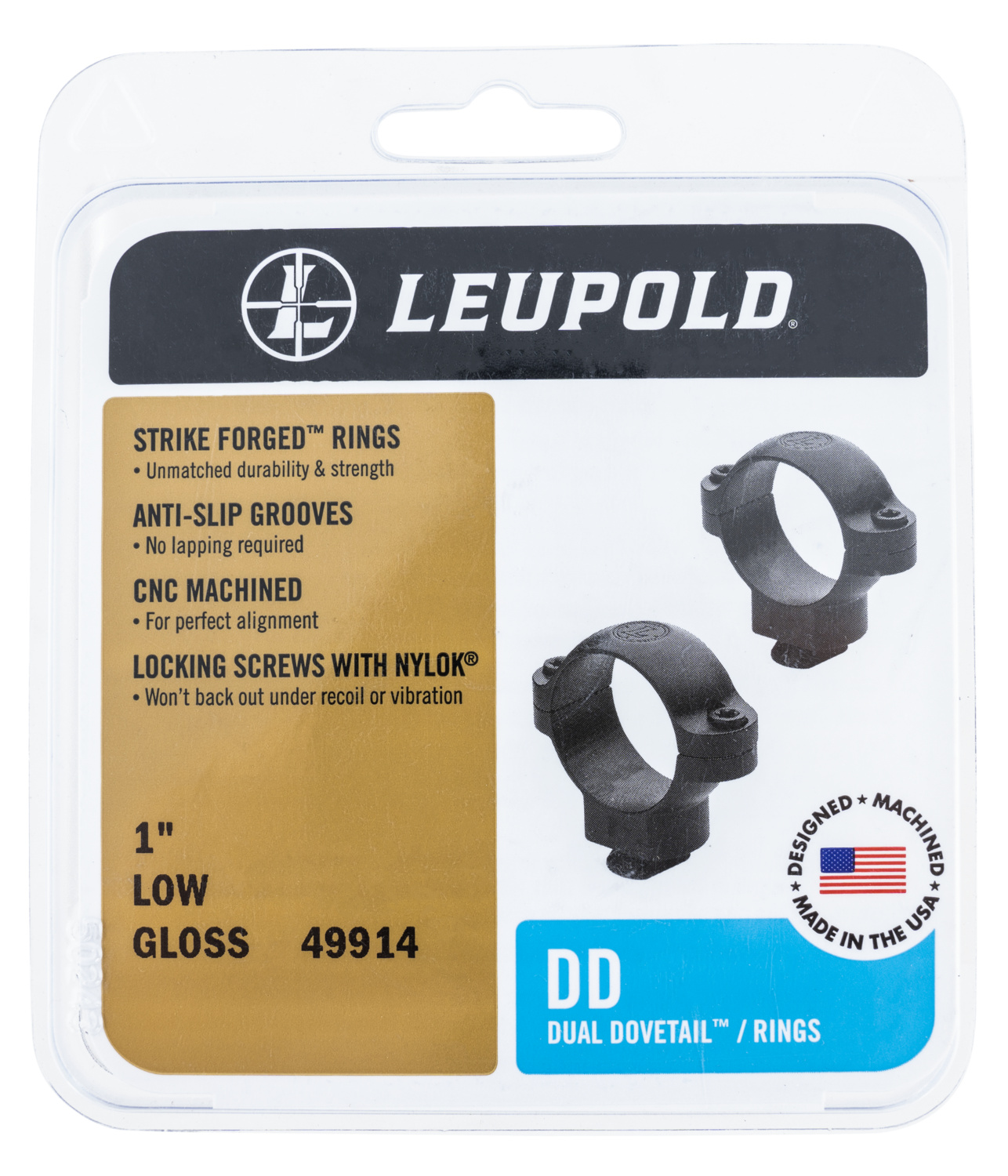 Leupold Dual Dovetail, Leu 49957  Dd 30mm Rings Med        Mt