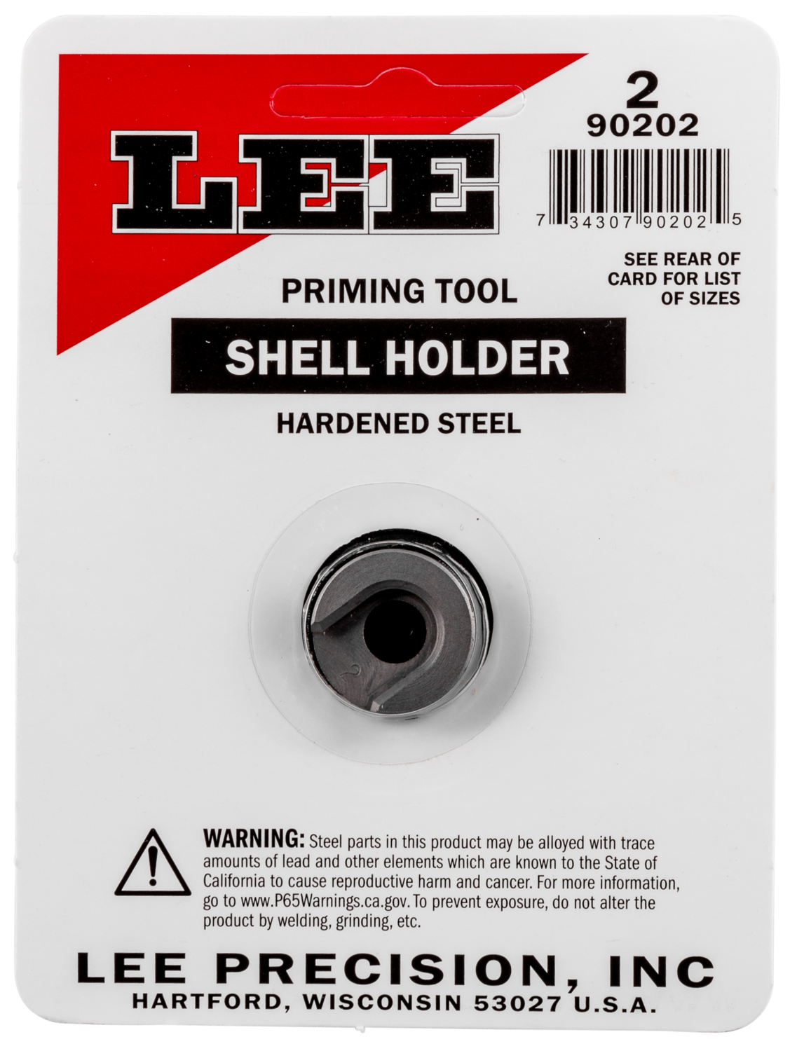 Lee Shell Holder, Lee 90202 Shell Holder #2   Ap Only