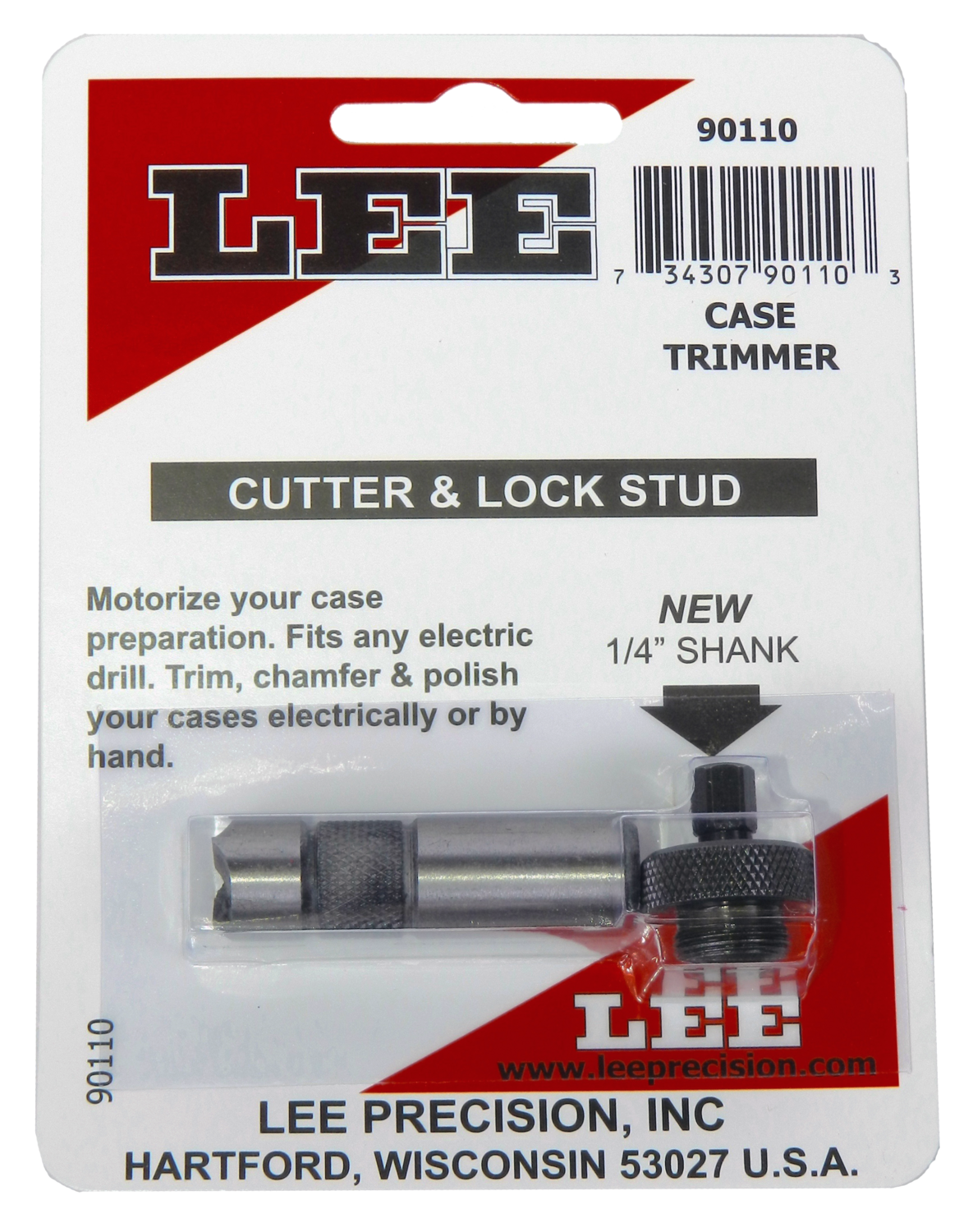 Lee Cutter & Lock Stud, Lee 90110 Case Trim Cutter & Lock Stud