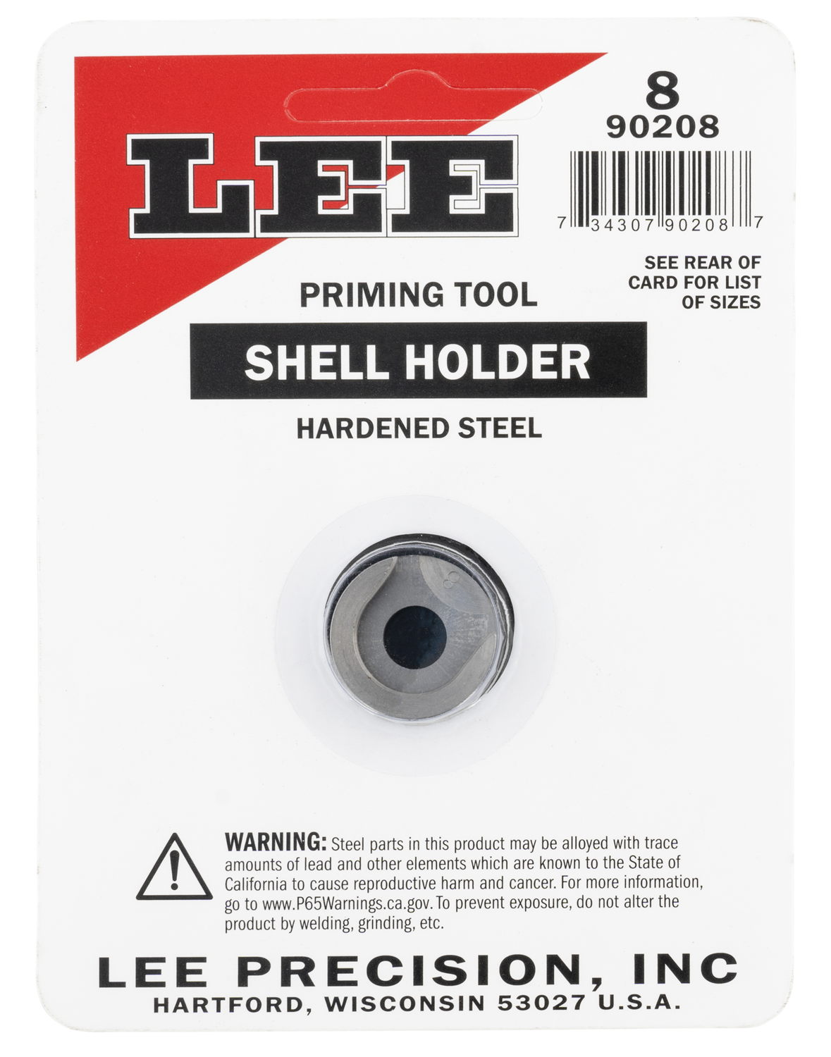 Lee Shell Holder, Lee 90208 Shell Holder #8   Ap Only