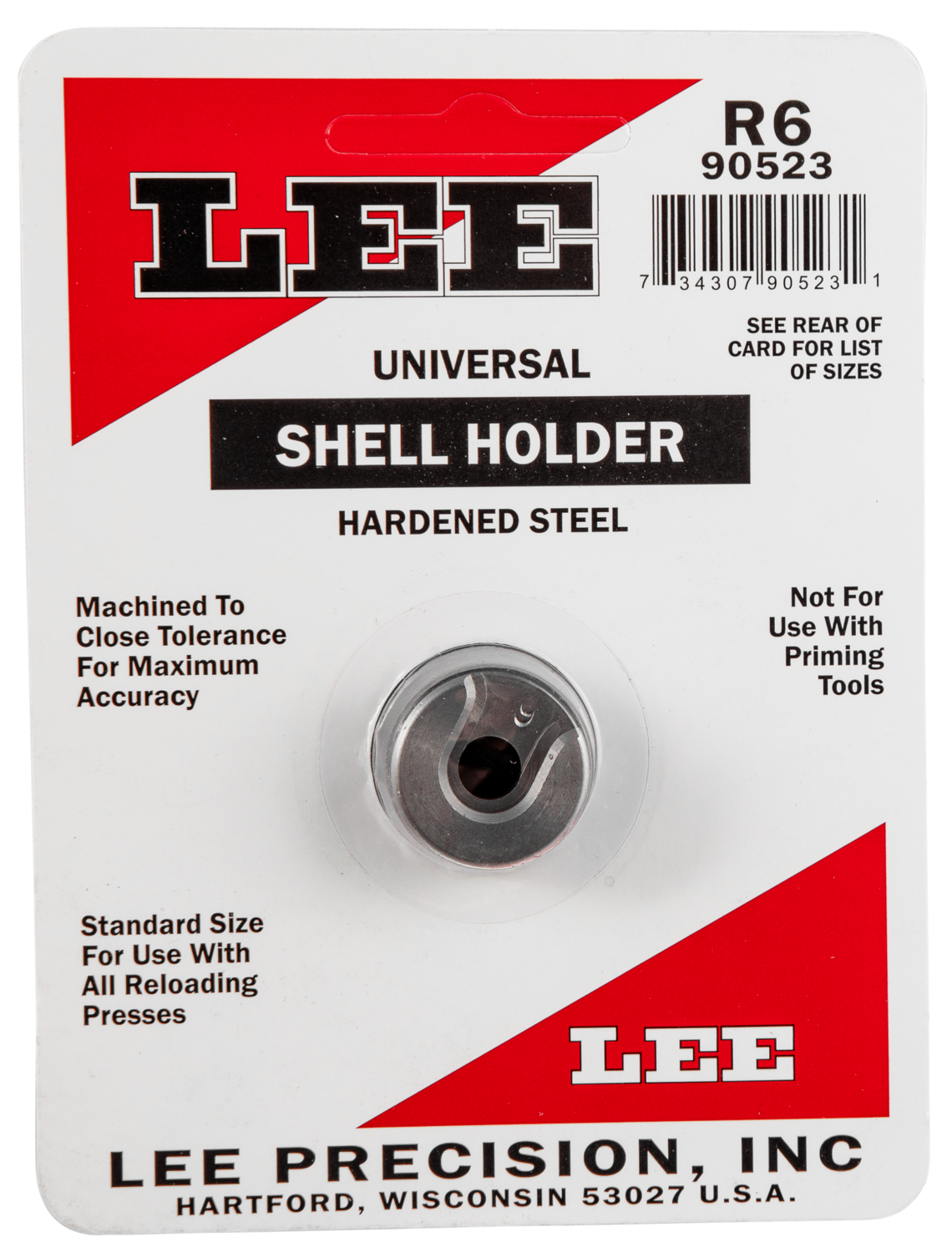 Lee Shell Holder, Lee 90523 R6 Shell Holder