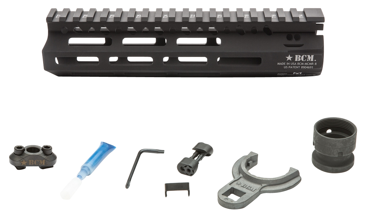Bravo Bcmgunfighter, Bcm Mcmr-8-556-blk     Mcmr Alum Rail Mlok  8